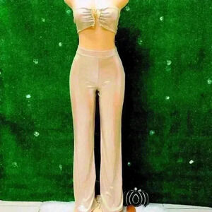 NWT Nude/peachy tan pant suit